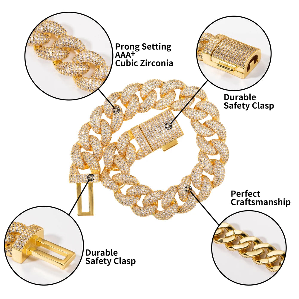 14mm Cuban Chains and Bracelets