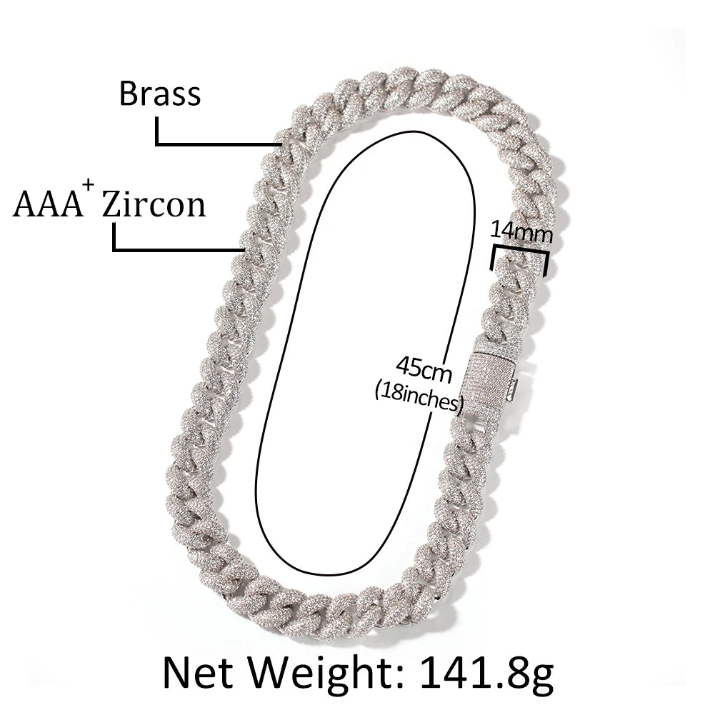 14mm Cuban Chains and Bracelets