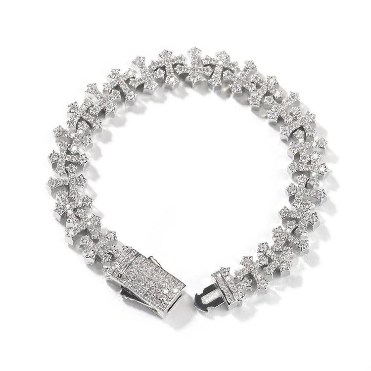 Iced Cross Chains and Bracelets