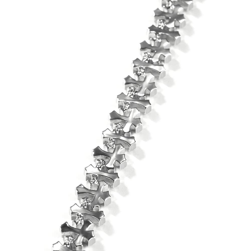 Iced Cross Chains and Bracelets